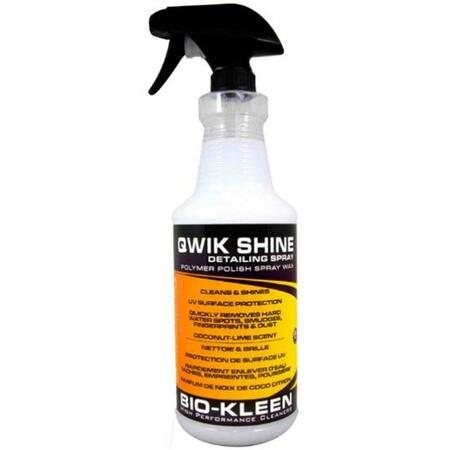 BIO-KLEEN 32 oz Qwik Shine Spray Wax BKNM00907